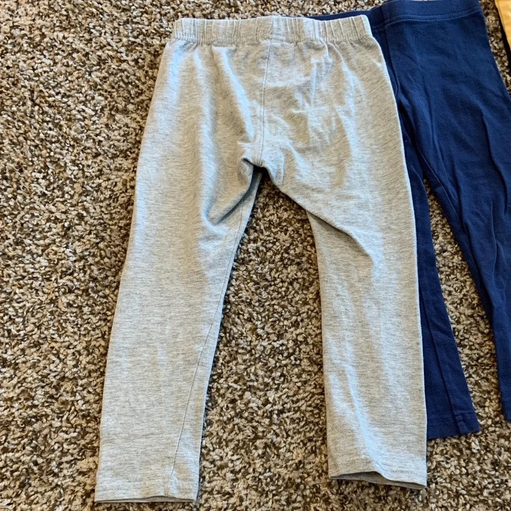 Kids Leggings Set - Gray, Navy, and Black T3 lot of 6 - Picture 8 of 16